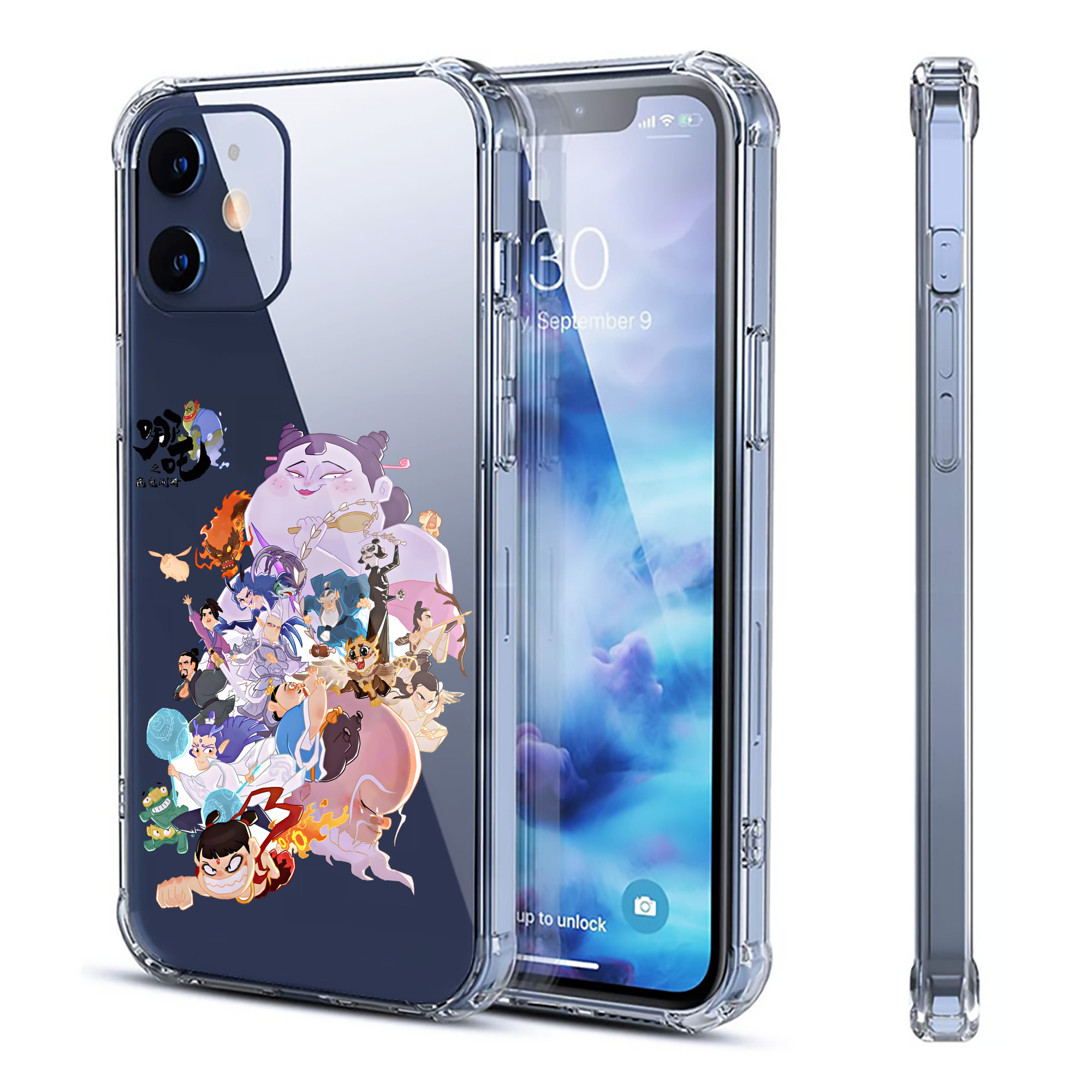 （画像用） Ne Zha 2 ナタ 魔童の大暴れ 【iPhone 12シリーズ対応】透明スマホケース（クリアソフトケース）